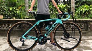 Xe Đạp Đua Carbon BIANCHI OLTREK XR3 - Group Ultegra Điện 8070- Bánh Xe Campanolo Shamal- Siêu Lướt