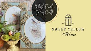 5 Friday Craft Favorites #diy #diyhomedecor #thriftflip