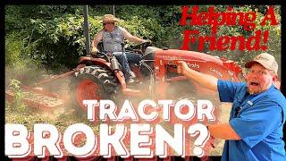 Tractor Troubles At The Neighbor's Farm | Bush Hogging And Clearing Land For A New Build