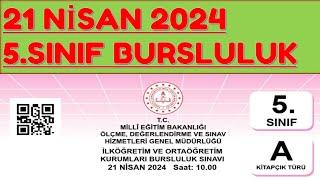 5. SINIF BURSLULUK SINAVI 2024 ÇIKMIŞ SORULAR  A KİTAPÇIĞI