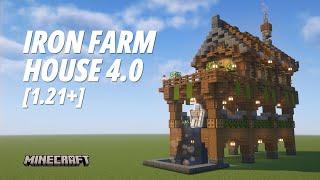 Iron Farm House 4.0 Tutorial [Aesthetic Farm] [Java/Bedrock Edition] [1.21+]