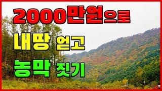 2000만원으로 내땅얻고 농막짓기［땅이랑농막이랑］ #농막설치하는방법 #토지경매방법 #세컨하우스 #컨테이너하우스 #부동산투자 #투자방법