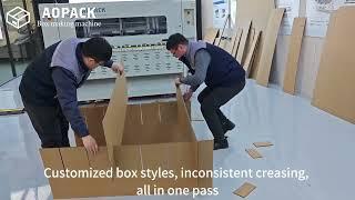 Super Cost-efficient Aopack Box Maker BM1800-Mini #boxmakingmachine