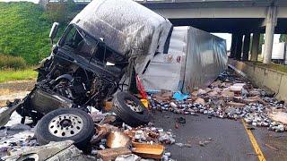 Dangerous Idiots Fastest Skills Truck, Excavator, Bulldozer & Heavy Equipment Machines Fails Driving