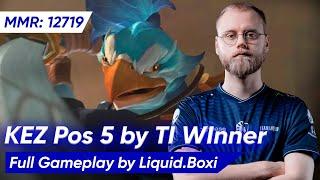 LIQUID BOXI NEW HERO KEZ SUPPORT POS 5 | Dota 2 Pro Gameplay