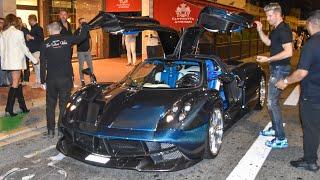 F1 NICO HÜLKENBERG Driving his PAGANI HUAYRA TEMPESTA with his Girlfriend through Monaco at Night!!