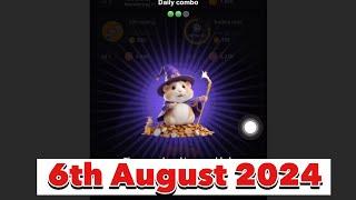 How To UNLOCK 6th August Hamster Daily Combo Cards Today  and CLAIM your 5MILLION HAMSTER COIN