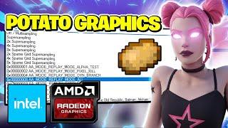 How to Get Potato Graphics in Fortnite! (Max FPS + 0 Delay) In Intel & AMD GPU