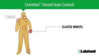 ChemMax® 1 Bound Seam Coveralls feature lightweight, soft and flexible fabric