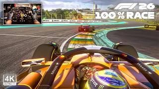 F1 26 MOD - Gabriel Bortoleto's McLaren MCL40 | Brazilian GP São Paulo | Steering Wheel Gameplay