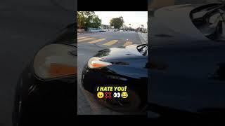 Pruis driver purposely getting blocking me while lane splitting.