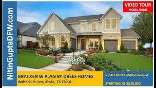 Bracken W Plan by  Drees Homes in Walsh in Aledo, TX | New construction homes in Aledo, TX