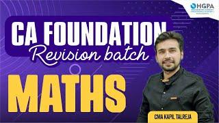 FOUNDATION MATHS REVISION - DISPERSION - | KAPIL TALREJA | HGPA CLASSES