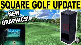 Square Golf Update! NEW Range, Courses, Club Data, & UNMARKED Ball Test!