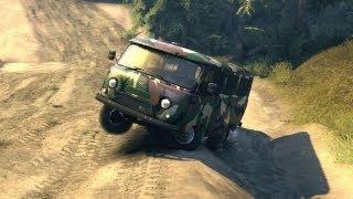 Spin Tires Dev Demo July 2013 - UAZ 2206 Test Drive