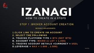 How to Create "Izanagi" Step 1: Creating a Broker through XM