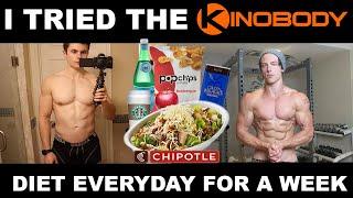 I tried the KINOBODY DIET for 7 DAYS | Intermittent Fasting (TONS of Chipotle, Chips, Chocolate!)