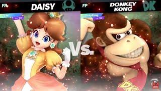 Super Smash Bros Ultimate Amiibo Fights  – 3pm Poll Daisy vs Donkey Kong