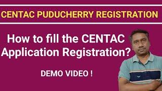 How to fill CENTAC Application Form  | Registration Demo | Tamil store | in Tamil