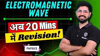 Electromagnetic Wave Revision in Oneshot || EM Wave in 25 minute ||  Chapter 8 Class 12 Physics