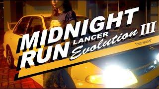 A Midnight Run with Converted Mitsubishi Lancer Evolution 3 1993 |  Cinematic Car Videography