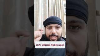 ICAI Official Notification  CA Foundation Sep 2025 RTP Released #Shorts #ICAI #CA