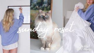 SUNDAY RESET VLOG | preparing for the week, cleaning my space + self-love