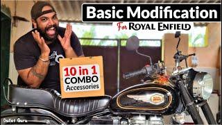 10 in 1 COMBO Accessories for Royal Enfield | Basic Modification Kit (Unboxing)