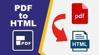 How to convert PDF to HTML using pdfelement