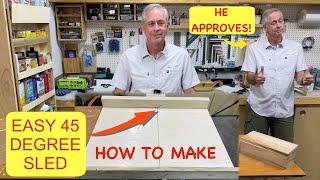 How To Make A 45 Degree crosscut Sled