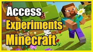 How to Access Experiments Gameplay in Minecraft for More FEATURES (Bedrock Tutorial)