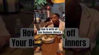 Write off your business dinners‼️ #shorts #tax #businessowner #entrepreneur #money