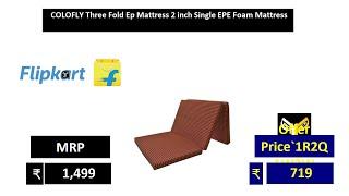 COLOFLY Three Fold Ep Mattress 2 inch Single EPE Foam Mattress