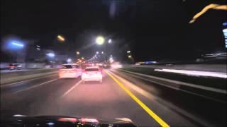 Night Time Lapse Jakarta Outer Ring Road (JORR) Highway.