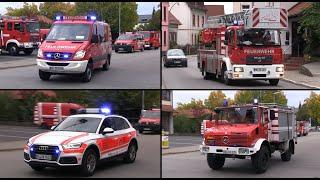 [Neues HVO Fahrzeug] Freiwillige Feuerwehr Schriesheim & DRK rücken aus zur Hauptübung 2019