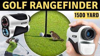 Anyork Golf Rangefinder 6X Laser Range Finder 1500 Yard with Slope OnOff Flag Lock