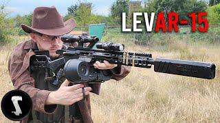 Guy Destroys Airsoft Players as a Cowboy with M4 Converted to LEVER ACTION 