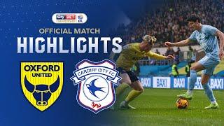 HIGHLIGHTS | OXFORD UNITED vs CARDIFF CITY