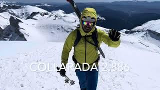 Pico collarada Skimo, nieve y viento
