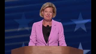Sen. Tammy Baldwin speaks at the 2024 Democratic National Convention