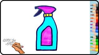 How to draw water sprayer | Как нарисовать распылитель воды | DFK Jes ART