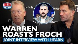 Frank Warren FIRES INTO Carl Froch With Eddie Hearn