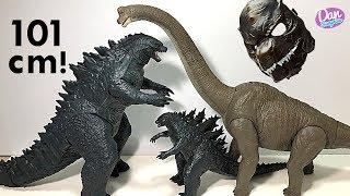 Giant Godzilla vs Brachiosaurus Toys! Godzilla King of Monsters Toys Unboxing!