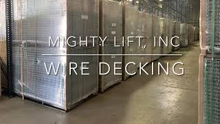 Mighty Lift Wire Decking for Pallet Rack