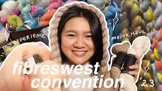 fibreswest convention! yarn, roving and more // haul + my experience