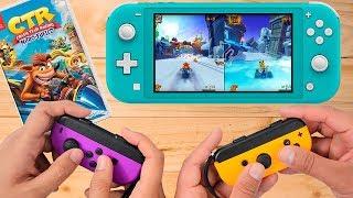 Crash Team Racing Nitro Fueled Nintendo Switch Lite Gameplay
