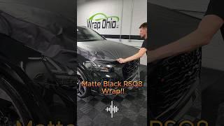 Wrapping this Audi RSQ8 in 3M Matte Black   #asmr #asmrsounds #audi #wrap