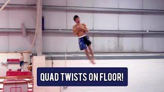 Jake Jarman  (GBR) - Quad Twists Floor -  Insane Tumbling Training 2022 - Men's Gymnastics