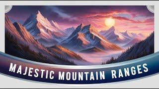 Majestic Mountain Ranges: A Visual Journey.#mountains #nature #travel #adventure #landscape