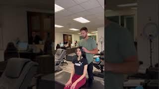 "MAMA MIA!" Her first adjustment BLOWS her mind!  #chiropractor #cracks #adjustment #painrelief